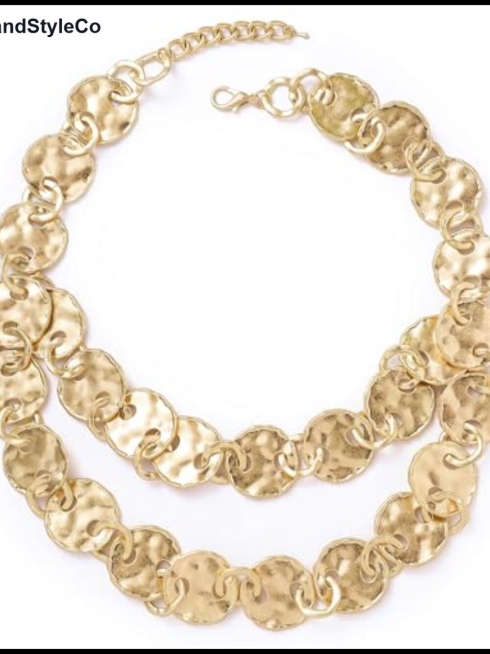 Chunky Link Chain Necklace Adjustable 22.5in Statement Jewelry for Women